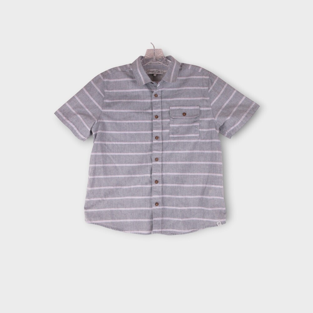 Sovereign Code Short Sleeve Button-Down Shirt Size Large cotton classic weekend